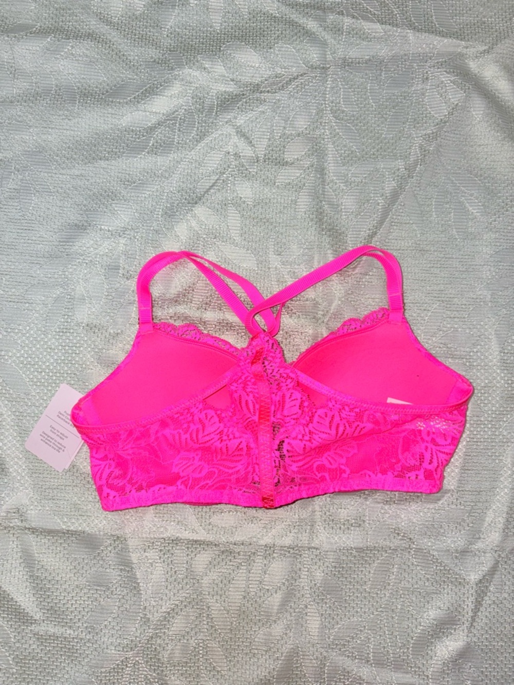 Auden Bright Hot Pink Lace Underwire Bra - Picture 6 of 6